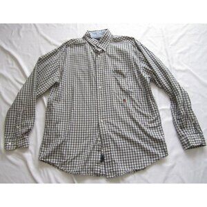 2001 Vtg Men Tommy Hilfiger Button Cotton Long Sleeve Shirt Sz L (MT516)